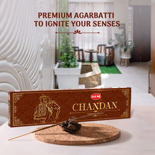 Load image into Gallery viewer, HEM Chandan Premium Masala Agarbatti (10 Sticks in a box)
