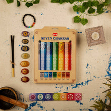 Load image into Gallery viewer, HEM Seven Chakra Gift pack of 7 (20 Sticks Each)
