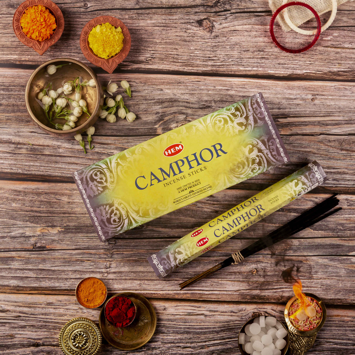 HEM Camphor Agarbatti Incense Sticks HEM Fragrances