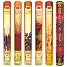 Load image into Gallery viewer, HEM Spice Collection Incense Sticks combo pack of 6 (20 Sticks Each)
