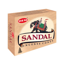 Load image into Gallery viewer, Sandal Incense Cones - Pack of 12 (5803278631069)

