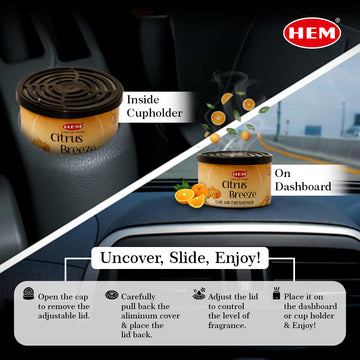 HEM Citrus Breeze Car Air Freshener