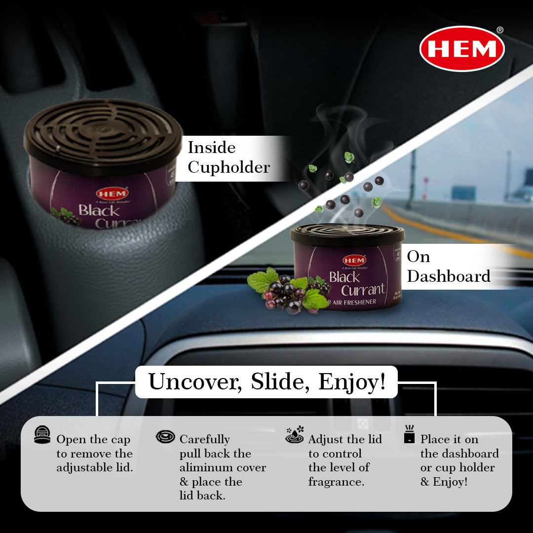 HEM Black Current Car Air Freshener