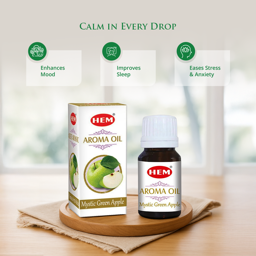 HEM Mystic Green Apple Aroma Oil (10 ml)