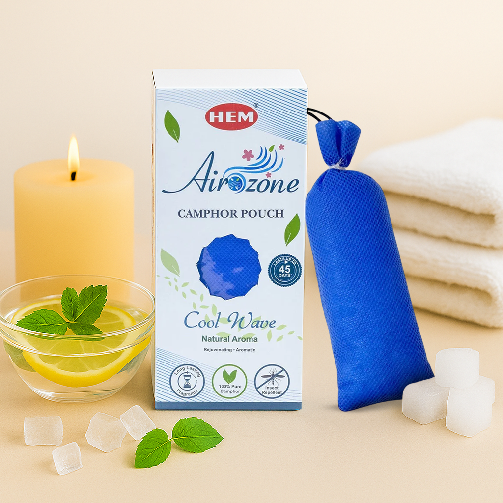 HEM Cool Wave Camphor Pouch Pack of 2 (60g Each)