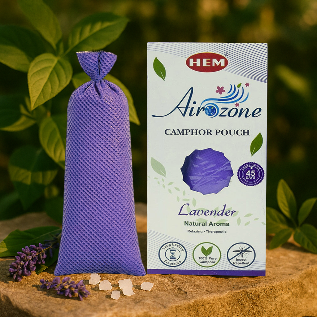 HEM Lavender Camphor Pouch Pack of 2 (60g Each)