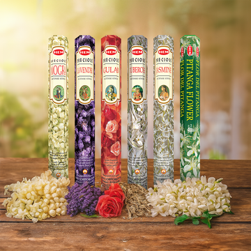 HEM Floral Collection Incense Stick combo pack of 6 (20 Sticks Each)