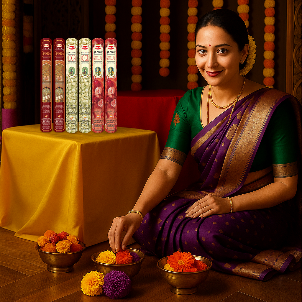 HEM Precious Incense Sticks 3 in 1 Combo pack of 6 (20 Sticks Each)