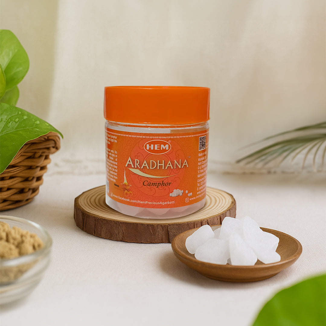 HEM Aradhana Camphor - Pack of 2 (50g Each)
