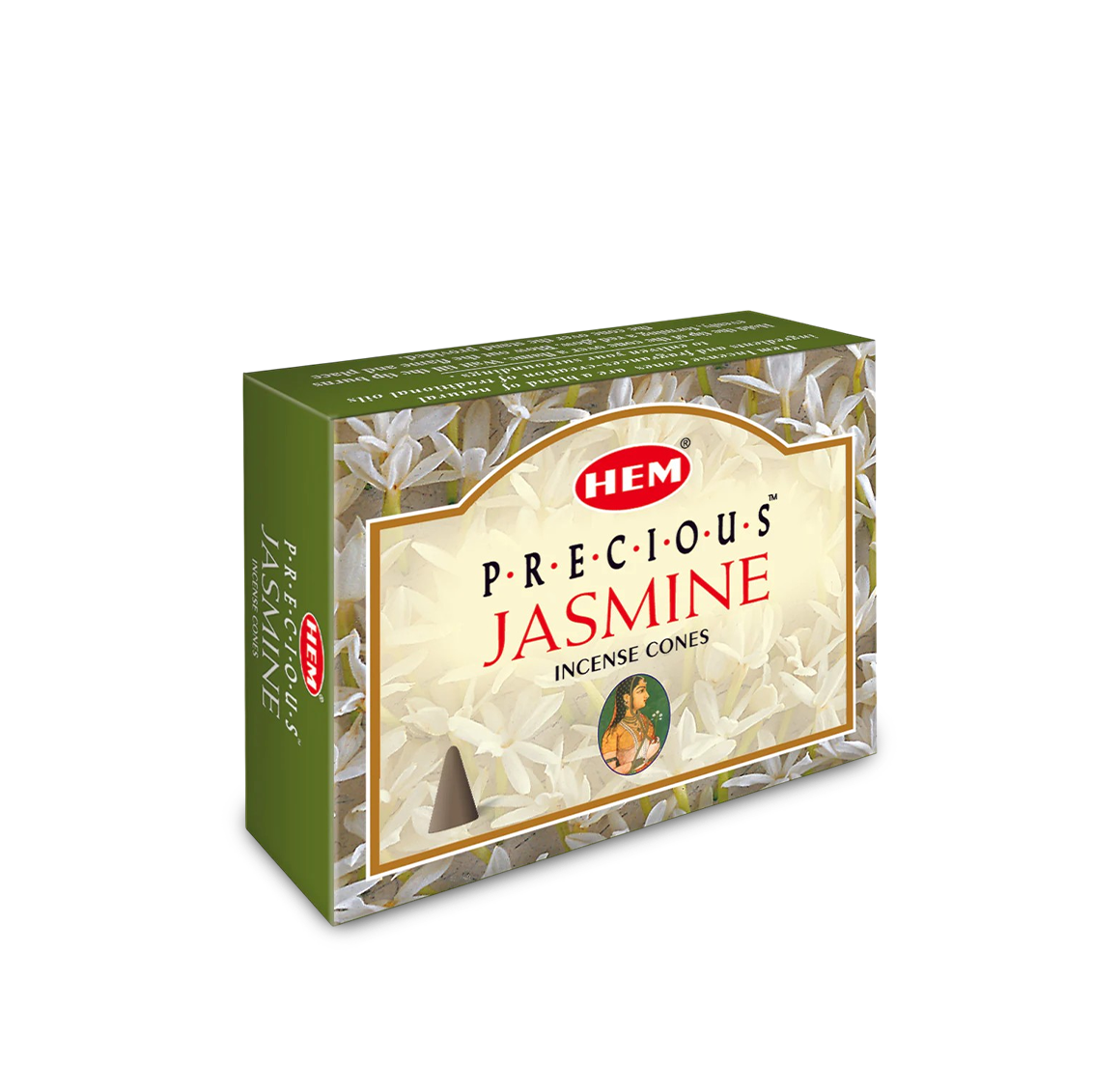 HEM Precious Jasmine Dhoop Cones - Pack of 12 (10 Cones Each)