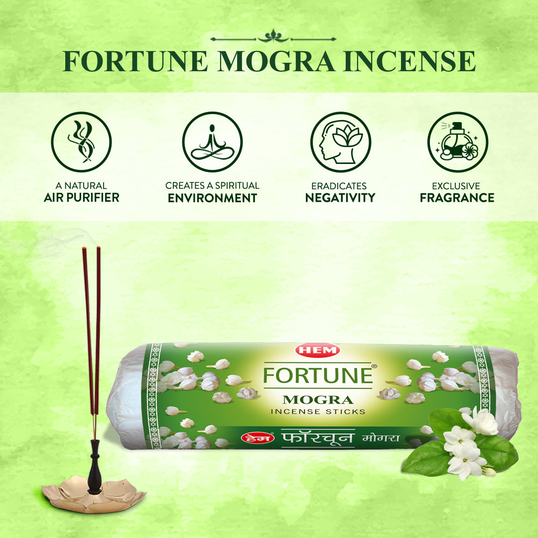 HEM Fortune Mogra Incense Sticks