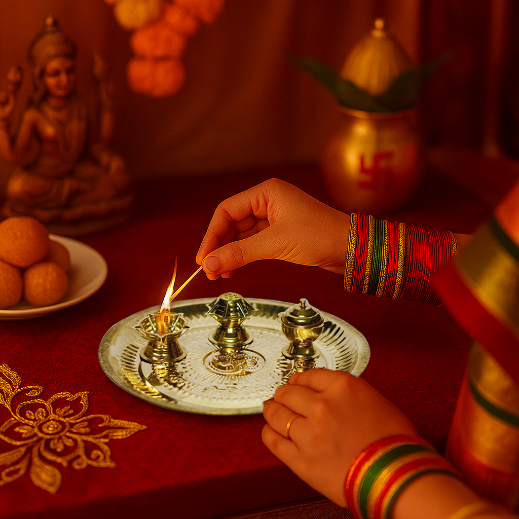 HEM Aradhana Pooja Thali Set