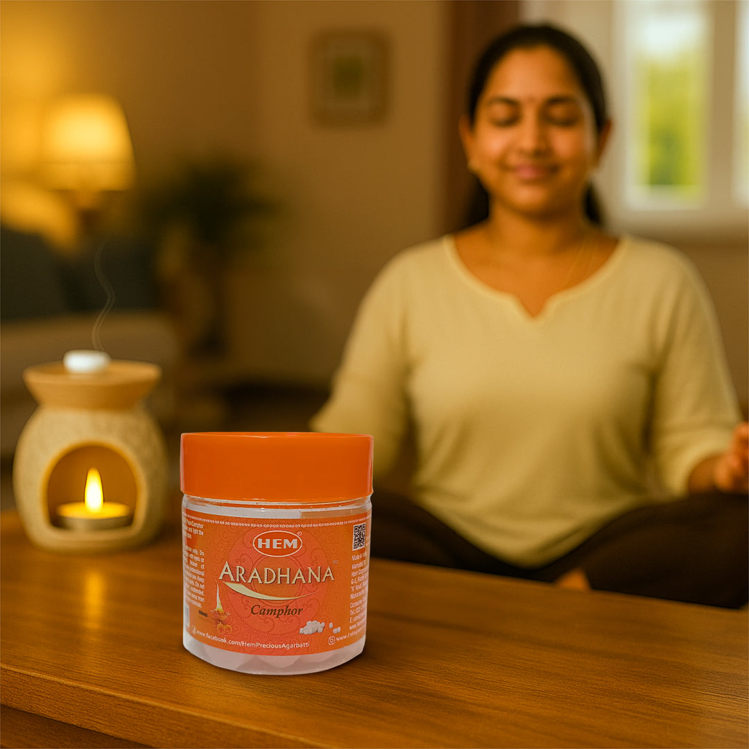 HEM Aradhana Camphor - Pack of 2 (50g Each)