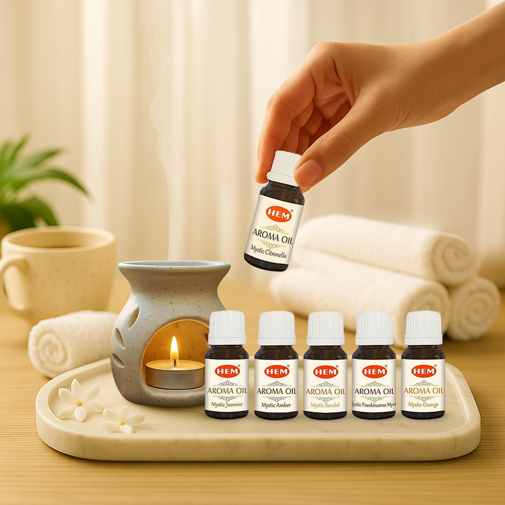 HEM Mystic Aroma Oils - Pack of 6 (10 ml Each)