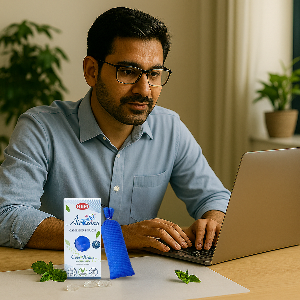 HEM Cool Wave Camphor Pouch Pack of 2 (60g Each)