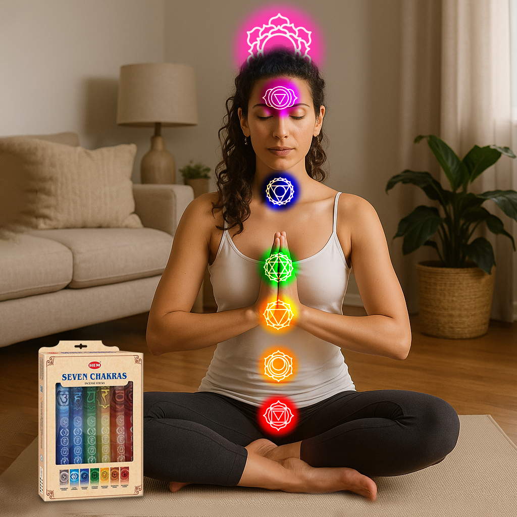 HEM Seven Chakra Gift pack of 7 (20 Sticks Each)