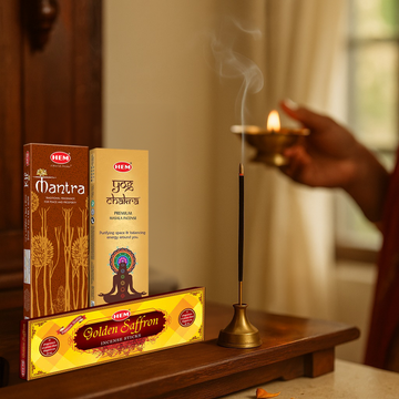 HEM Premium Masala series pack of 3 [Mantra Masala 50gm + Yog chakra 50gm + Golden saffron 50gm]