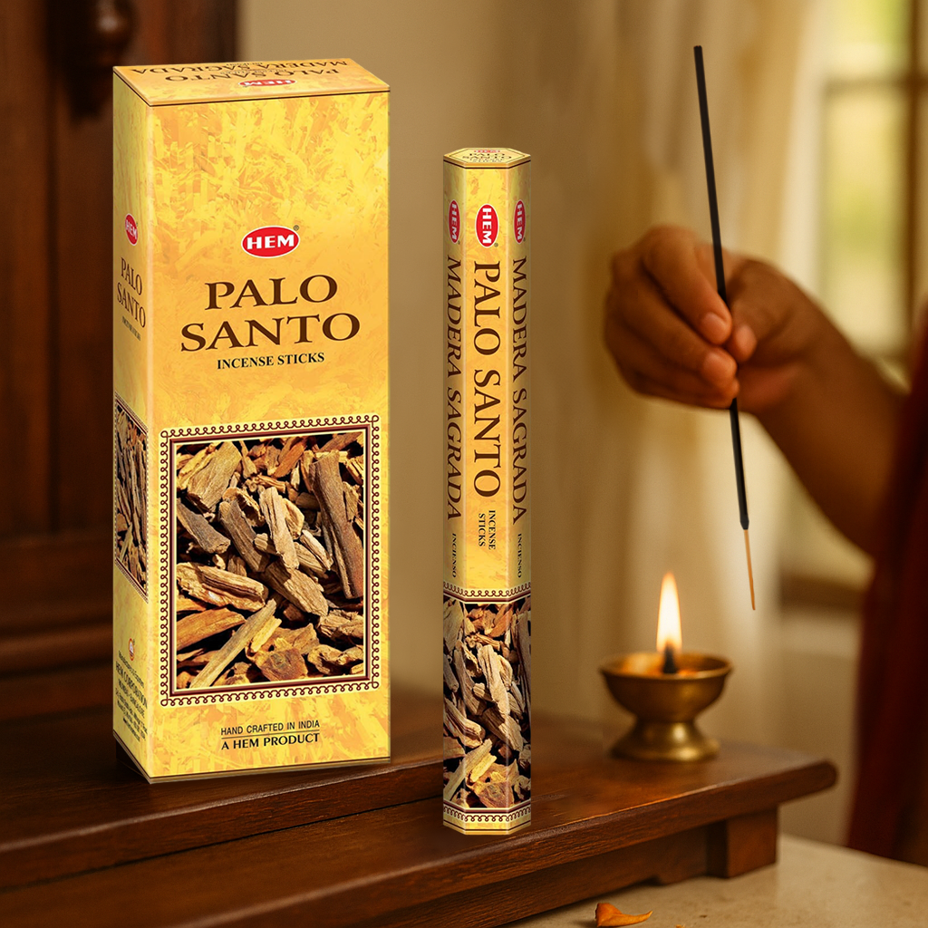 HEM Palo Santo Incense Sticks - Pack of 6 (20 Sticks Each)