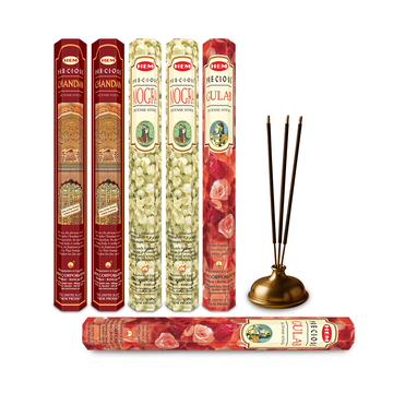 HEM Precious Incense Sticks 3 in 1 Combo pack of 6 (20 Sticks Each)