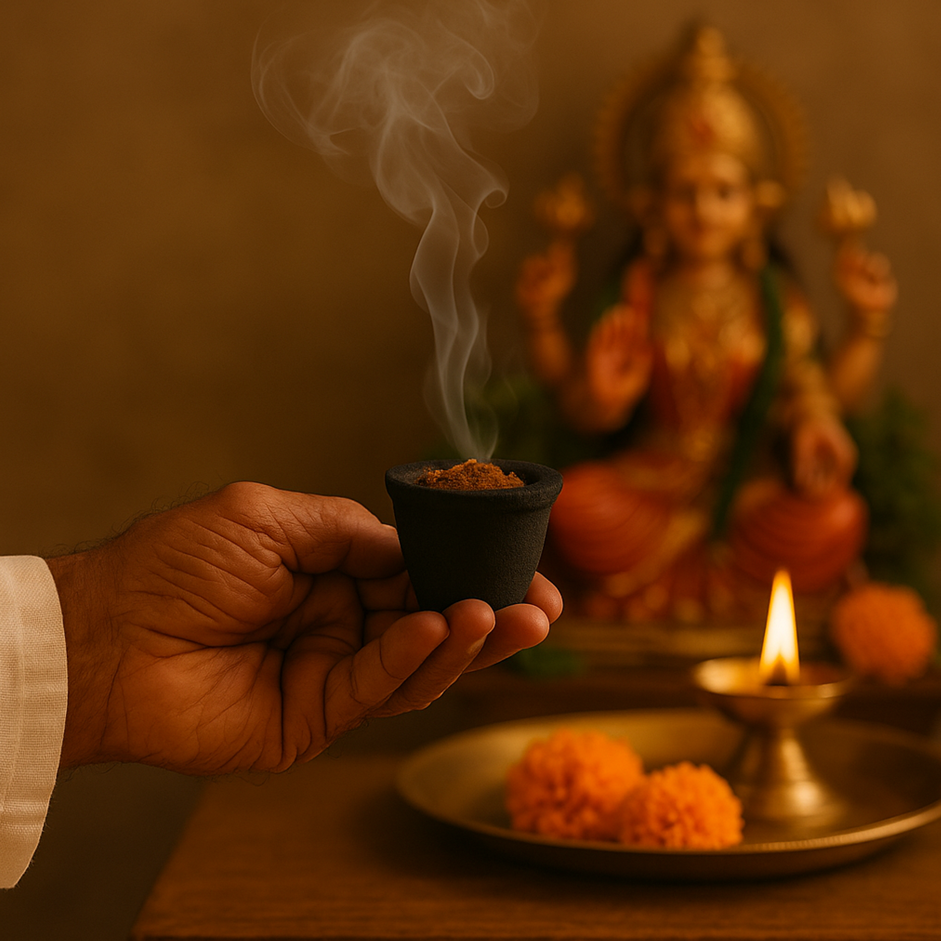 HEM Soham Pure Sambrani Dhoop Cup - Pack of 3 (12 cups per box)