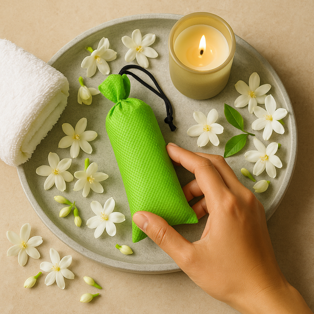 HEM Jasmine Camphor Pouch Pack of 2 (60g Each)