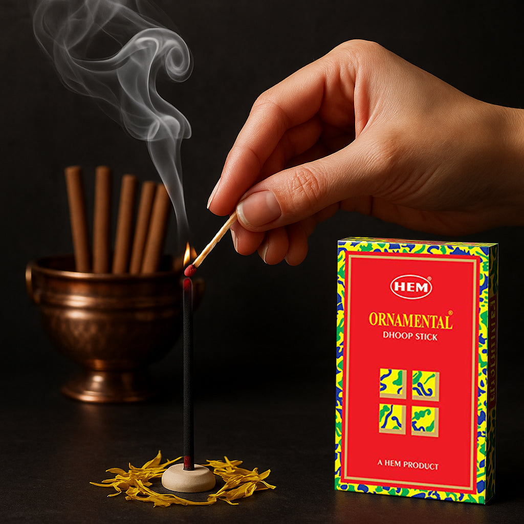 HEM Ornamental Dhoop Sticks - Pack of 4 (90g Each)