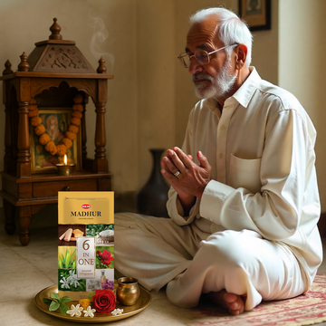 HEM Madhur 6 in 1 Incense Sticks Pack of 2 (240g Each)