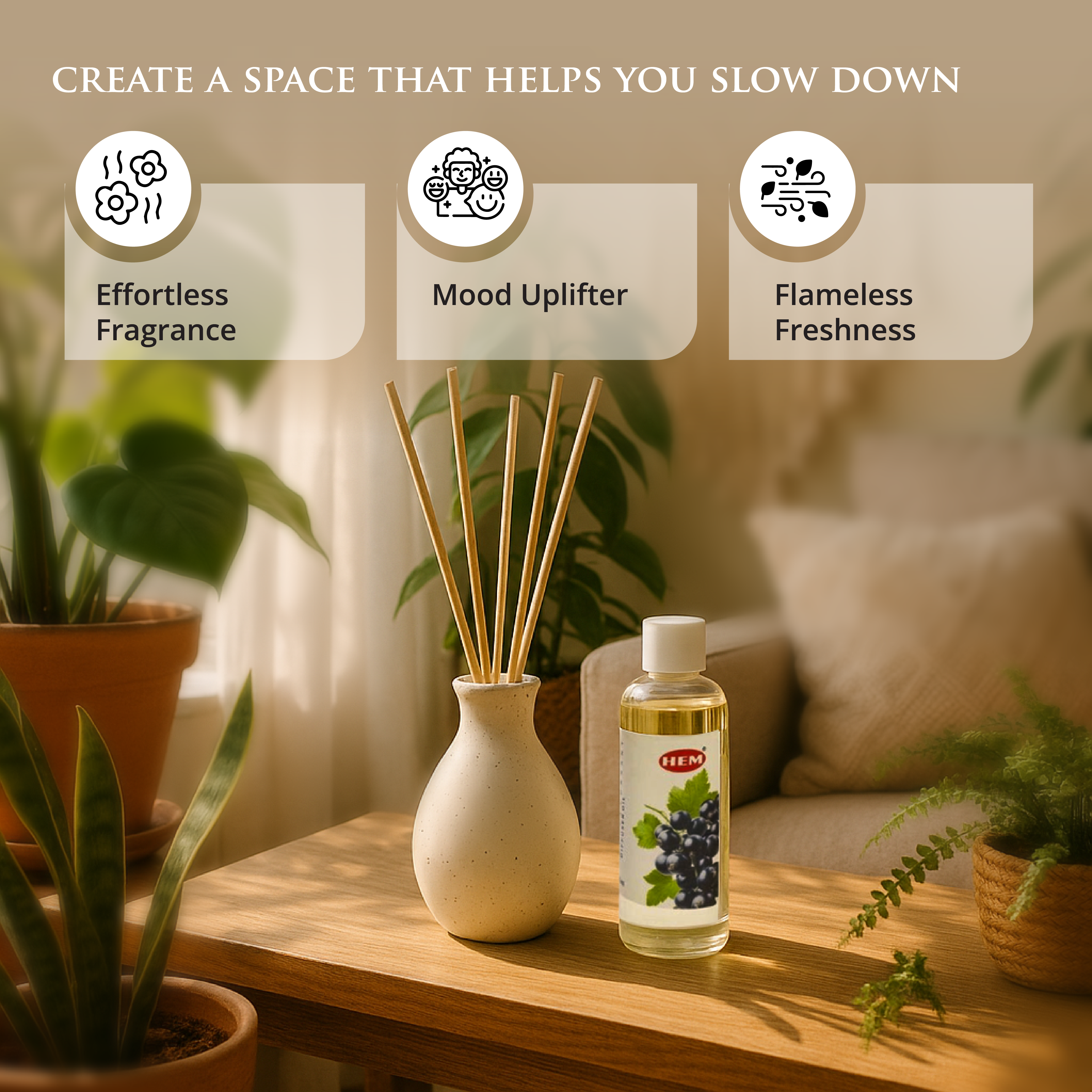 HEM Black Currant Reed Diffusers 100ml