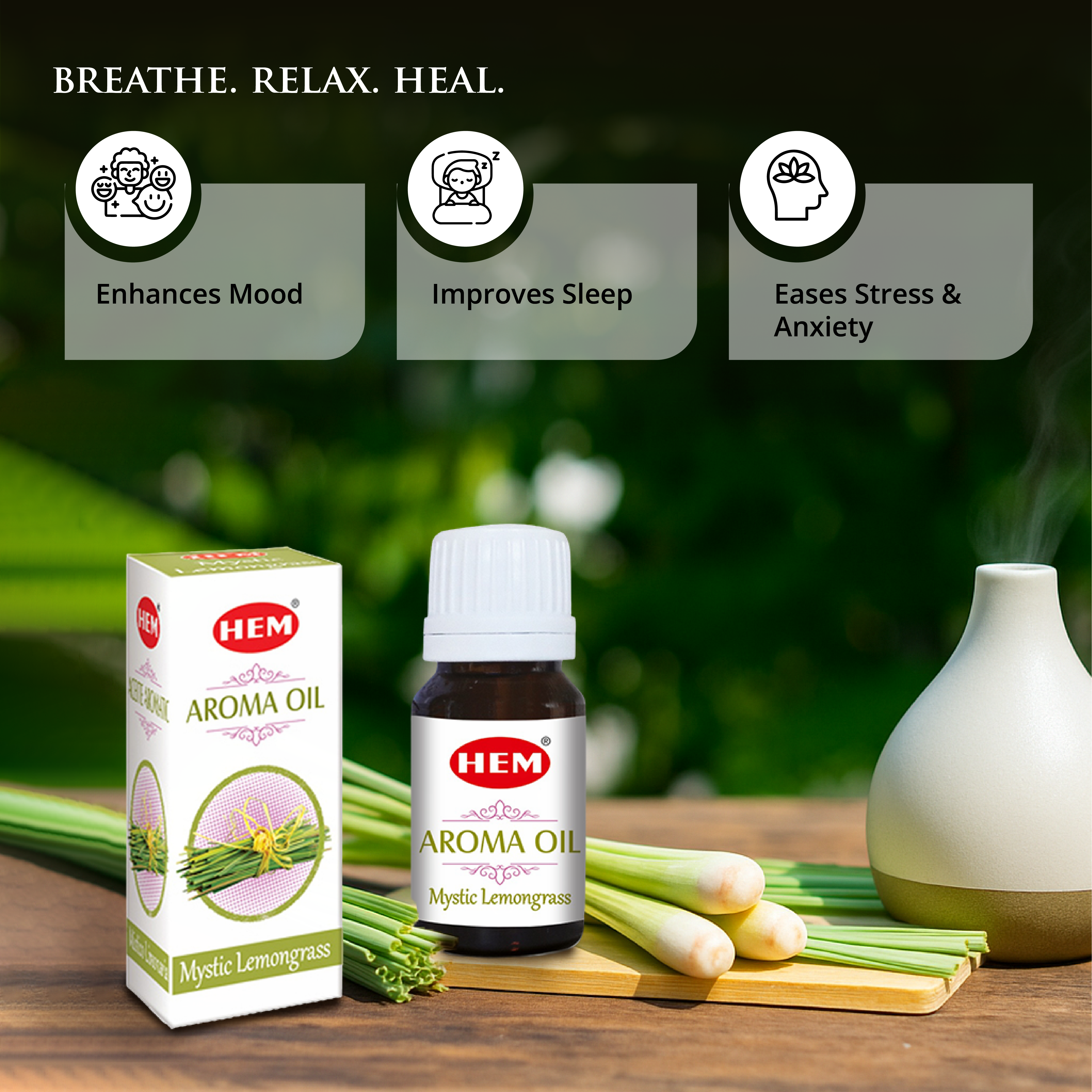 HEM Mystic Lemongrass Aroma Oil (10 ml)