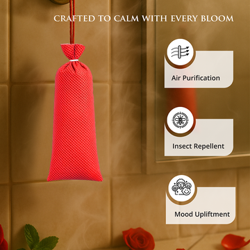 HEM Rose Camphor Pouch Pack of 2 (60g Each)