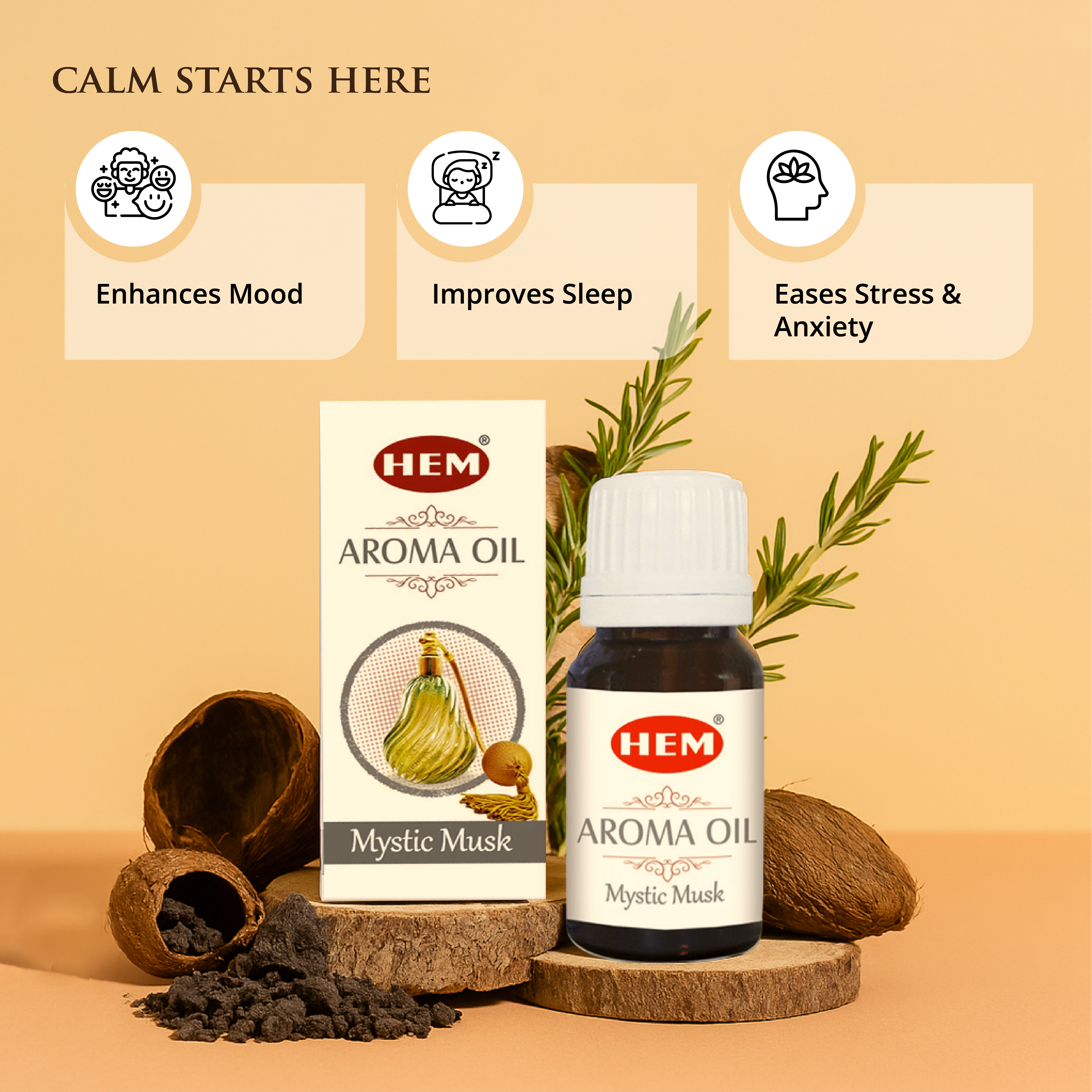 HEM Mystic Musk Aroma Oil (10 ml)