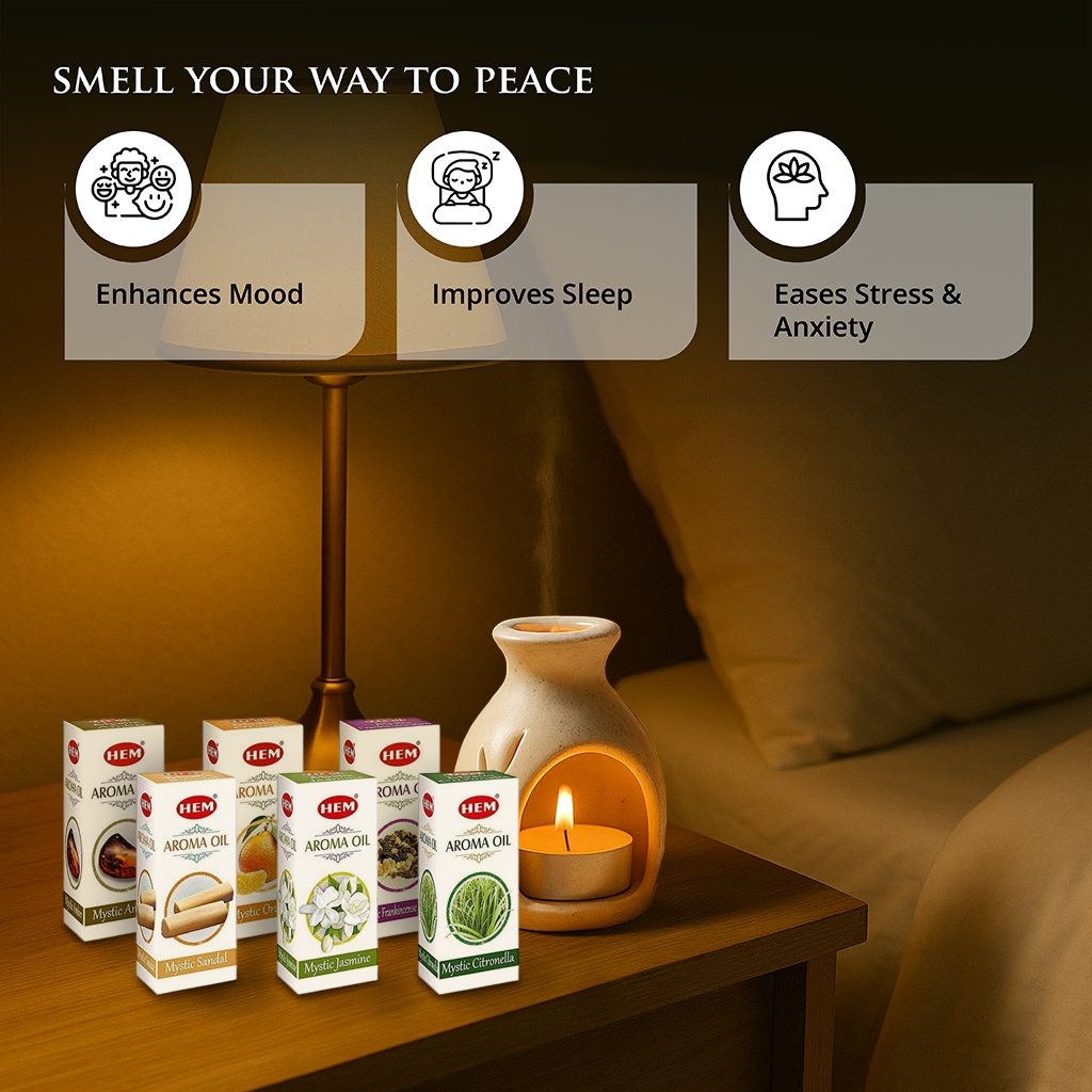 HEM Mystic Aroma Oils - Pack of 6 (10 ml Each)