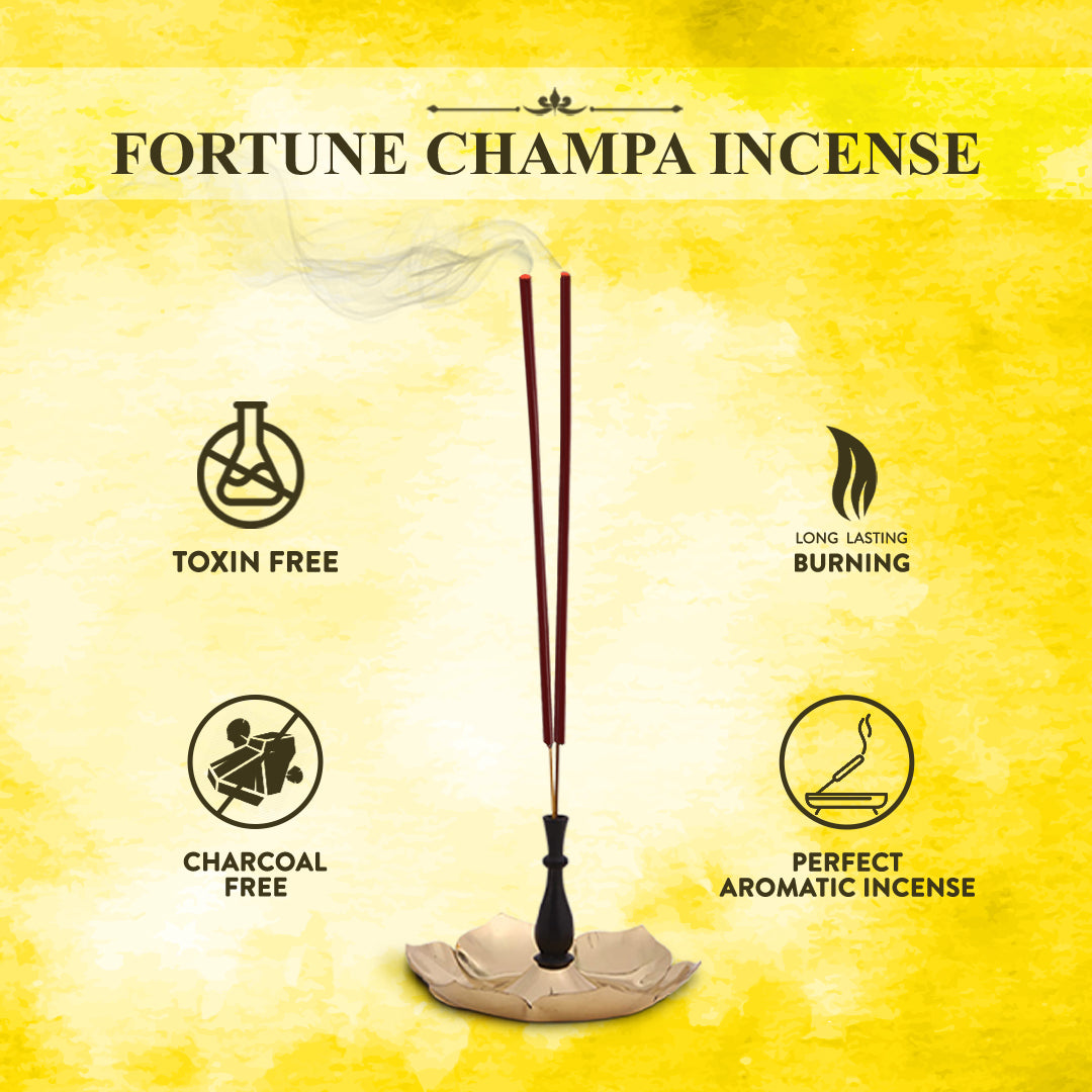 Toxin Free, Long Lasting, Charcoal free & aromatic Champa incense sticks