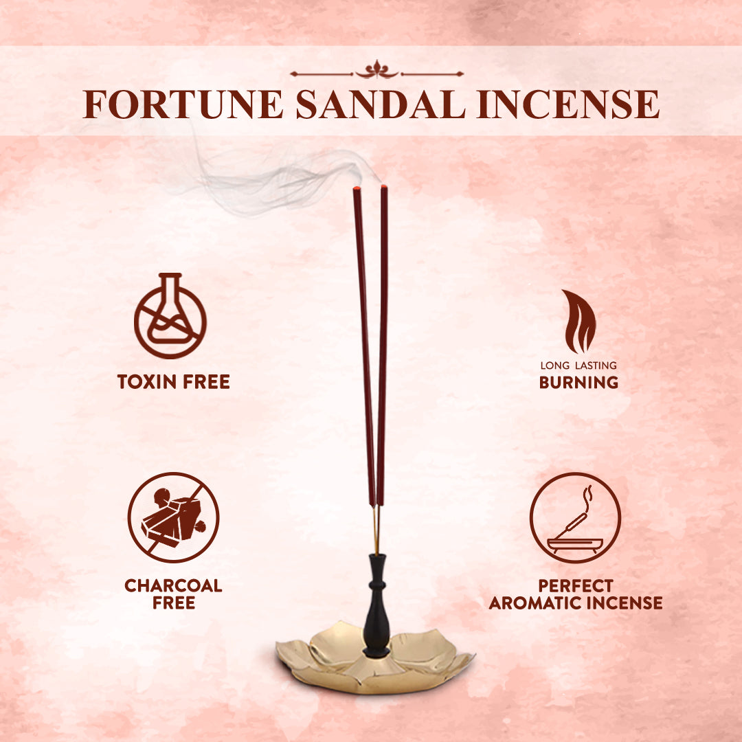 HEM Fortune Sandal Incense Sticks - Pack of 2 (250g Each)