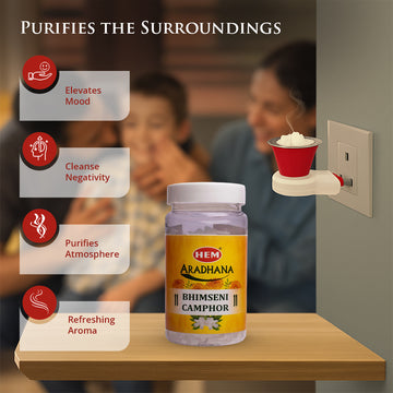 HEM Aradhana Bhimseni Camphor - 100g