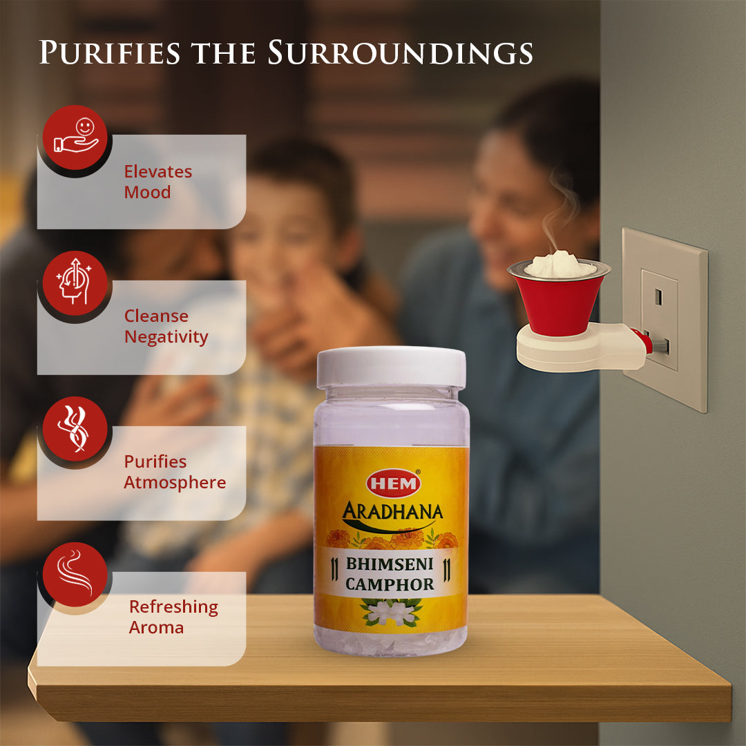 HEM Aradhana Bhimseni Camphor - 100g