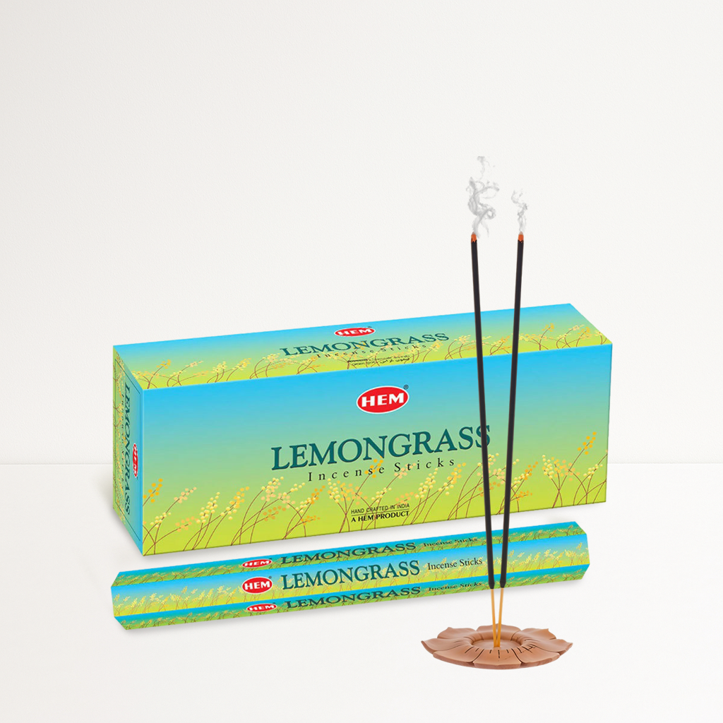 HEM Lemongrass Incense Sticks - Pack of 6 (20 Sticks Each)