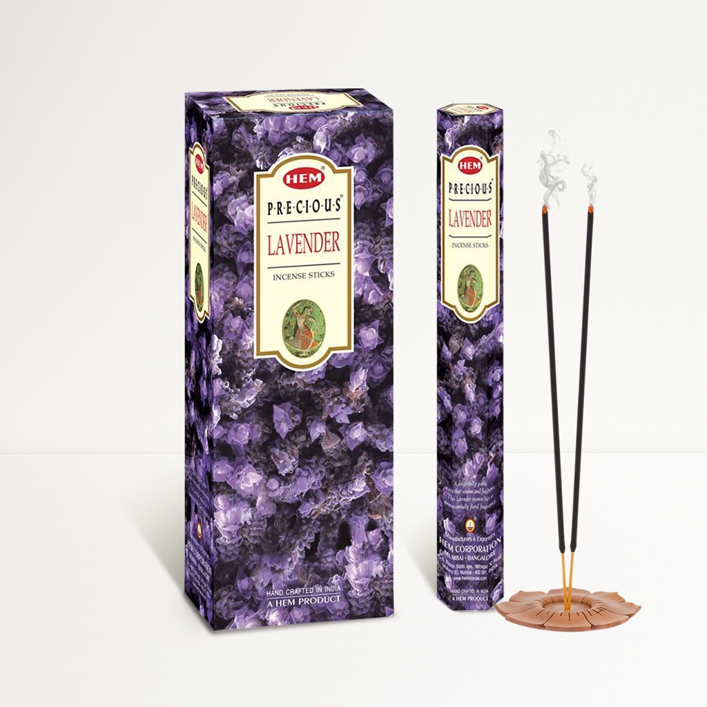 HEM Precious Lavender Incense Sticks - Pack of 6 (20 Sticks Each)