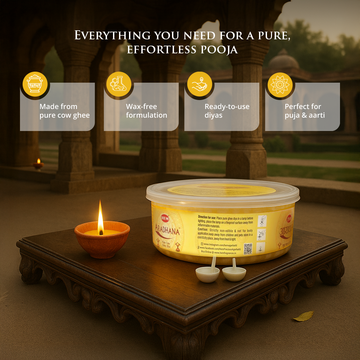 HEM Aradhana Pure Cow Ghee Diya (100 pieces per box)