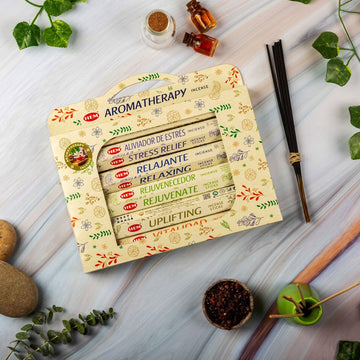 HEM Aromatherapy Gift Set Incense Sticks - Pack of 6 (20 Sticks Each)