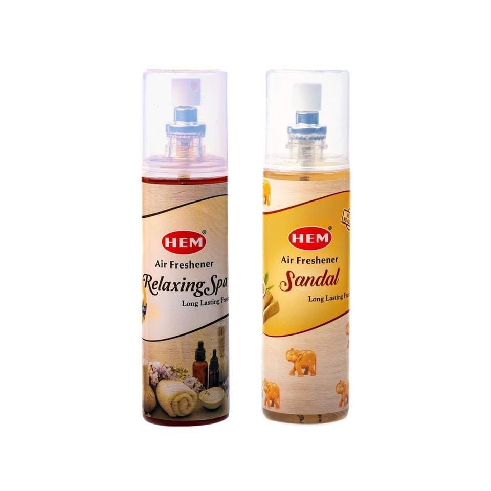 HEM Relaxing Spa + Sandal Air Freshener Pack of 2 (200 ml Each)