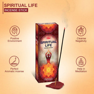 HEM Spiritual Life Incense Sticks - Pack of 6 (20 Sticks Each)