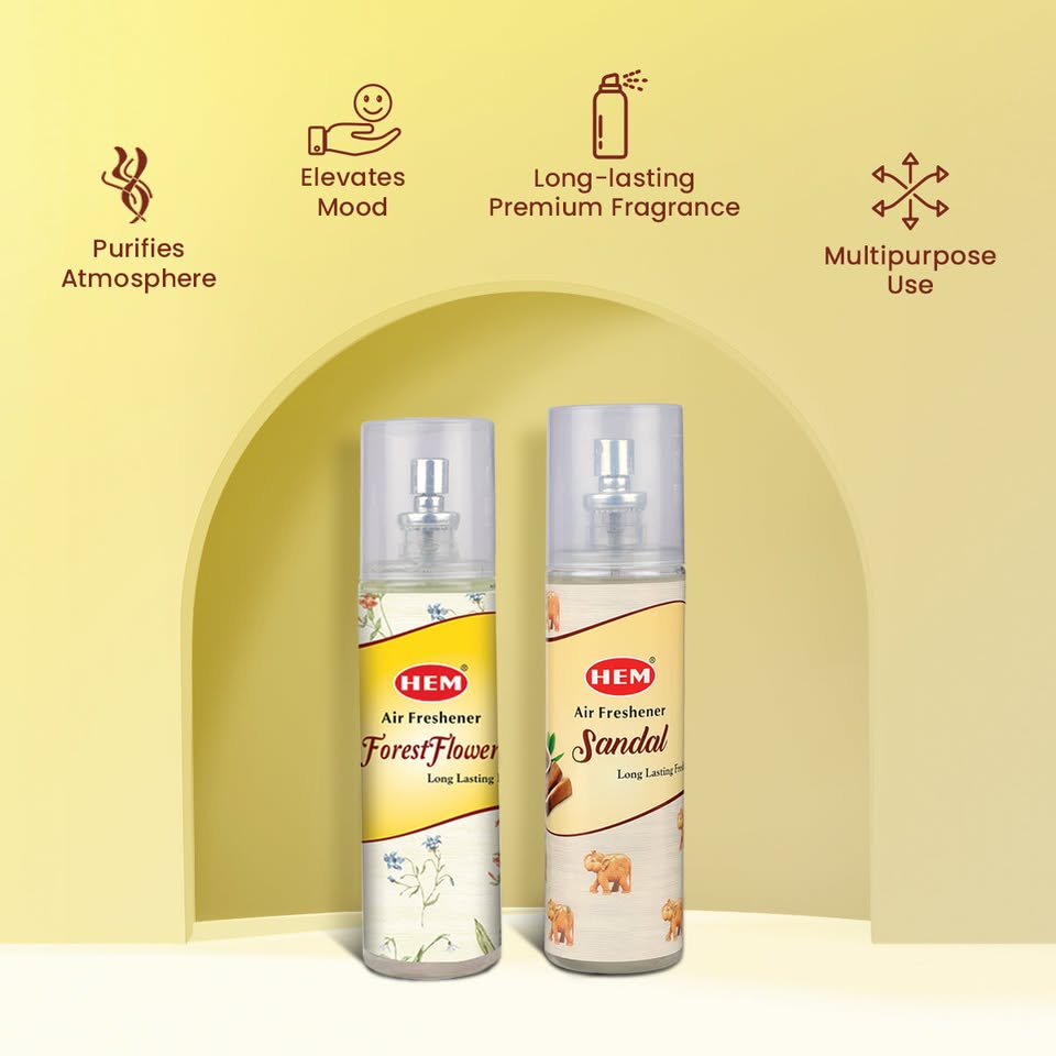 HEM Forest Flower + Sandal Air Freshener Pack of 2 (200 ml Each)