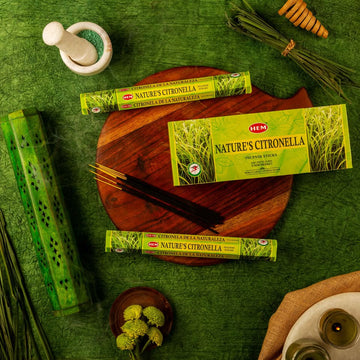 HEM Nature's Citronella Incense Sticks - Pack of 6 (20 Sticks Each)