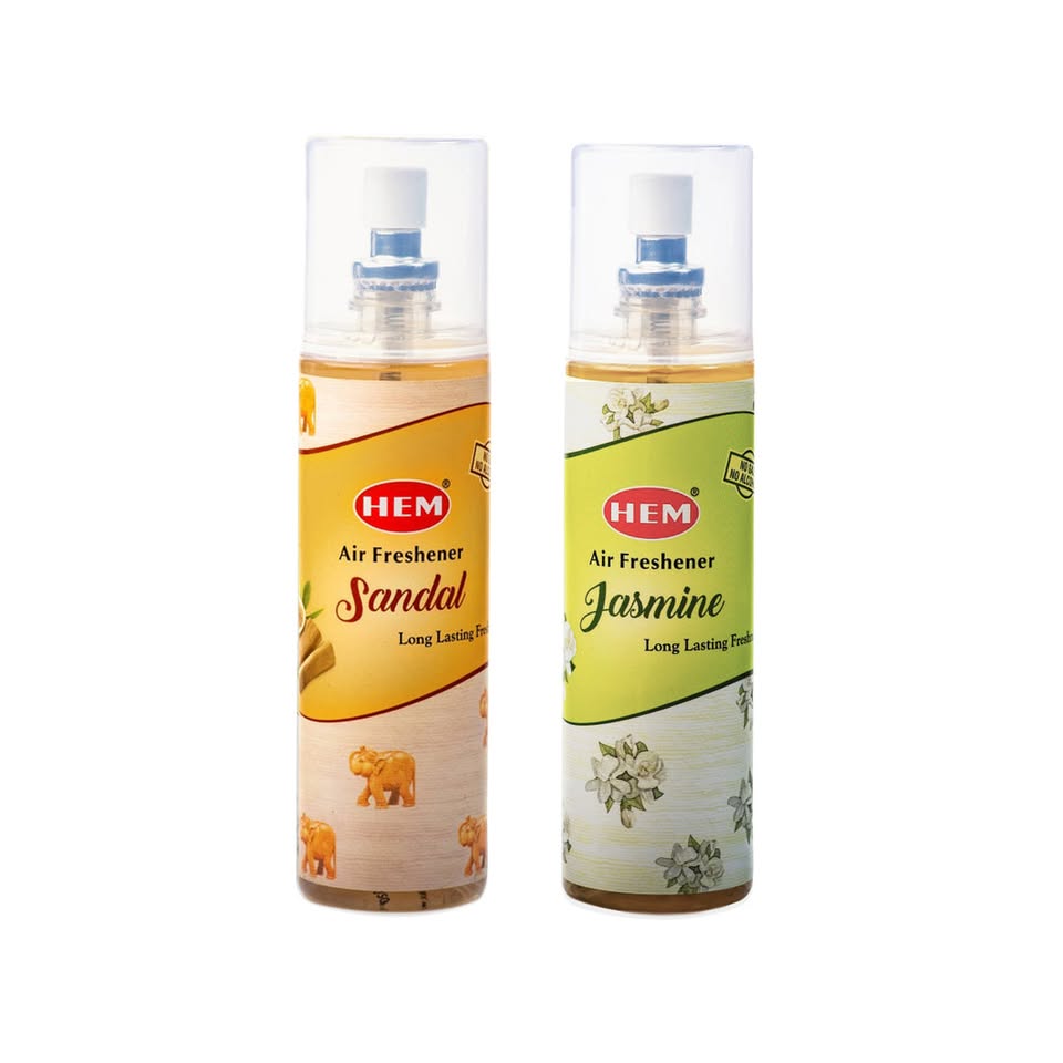 HEM Jasmine + Sandal Air Freshener Pack of 2 (200 ml Each)