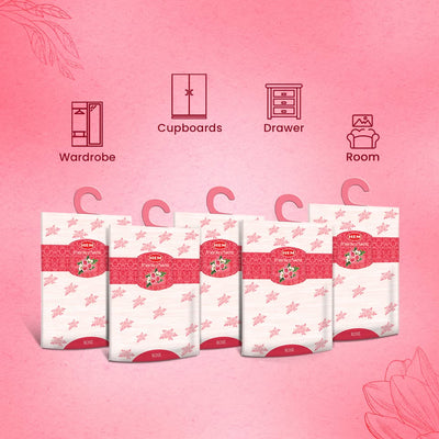 HEM Rose Fragrance Sachet Pack of 5