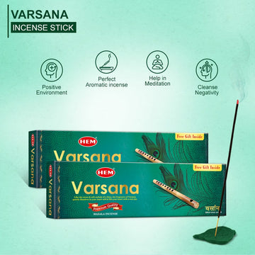 HEM Varsana Masala Incense Sticks - Pack of 2 (50g Each)