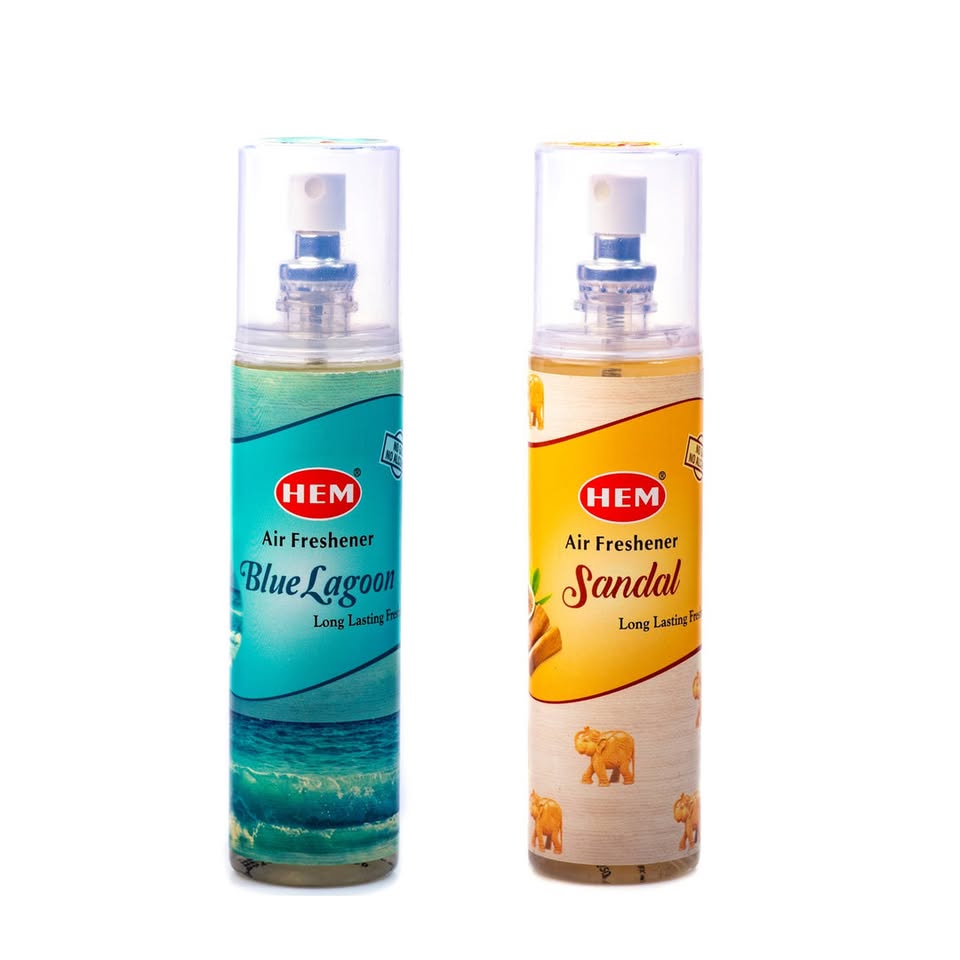 HEM Blue Lagoon + Sandal Air Freshener Pack of 2 (200 ml Each)