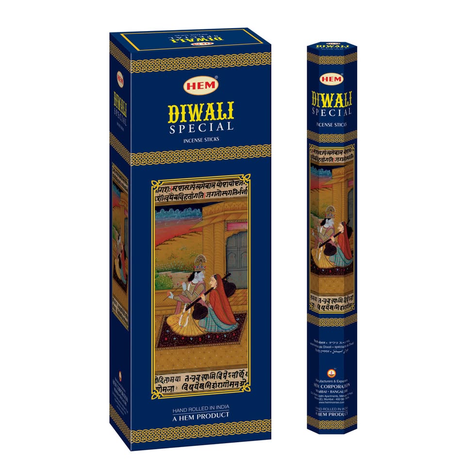 HEM Diwali Incense Sticks - Pack of 6 (20 Sticks Each)