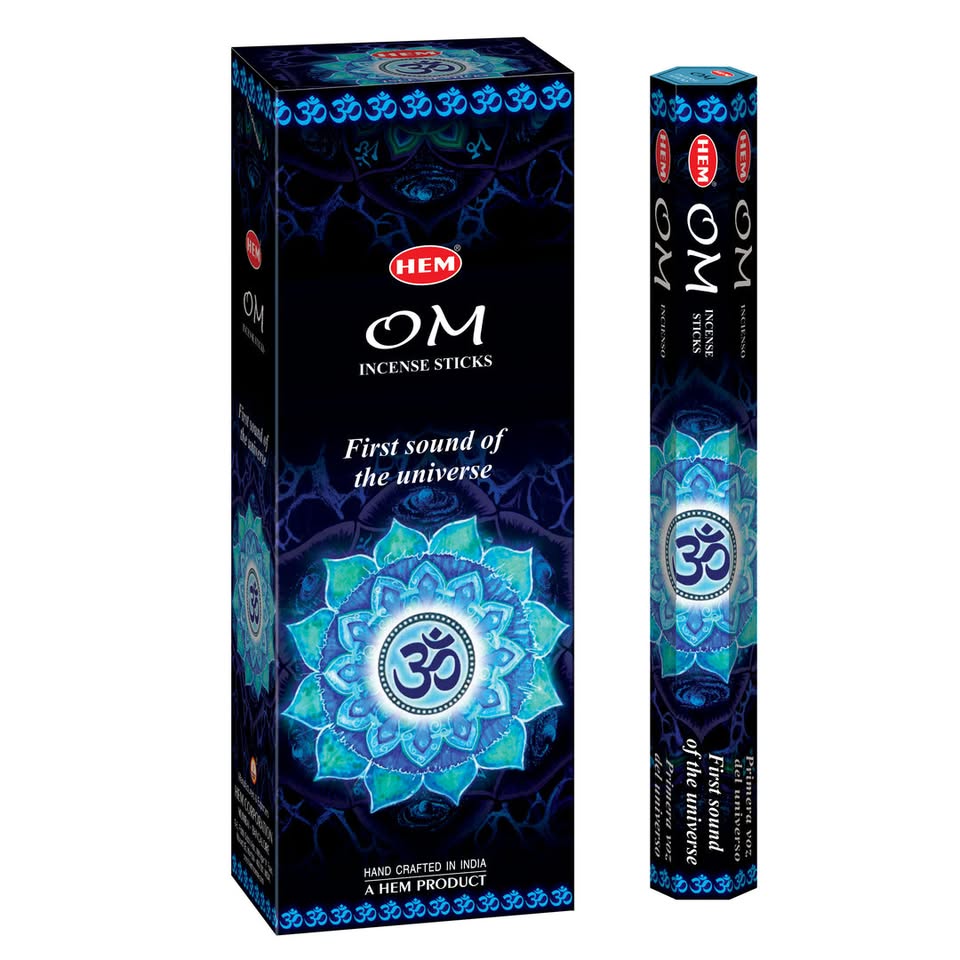 HEM OM Incense Sticks - Pack of 6 (20 Sticks Each)